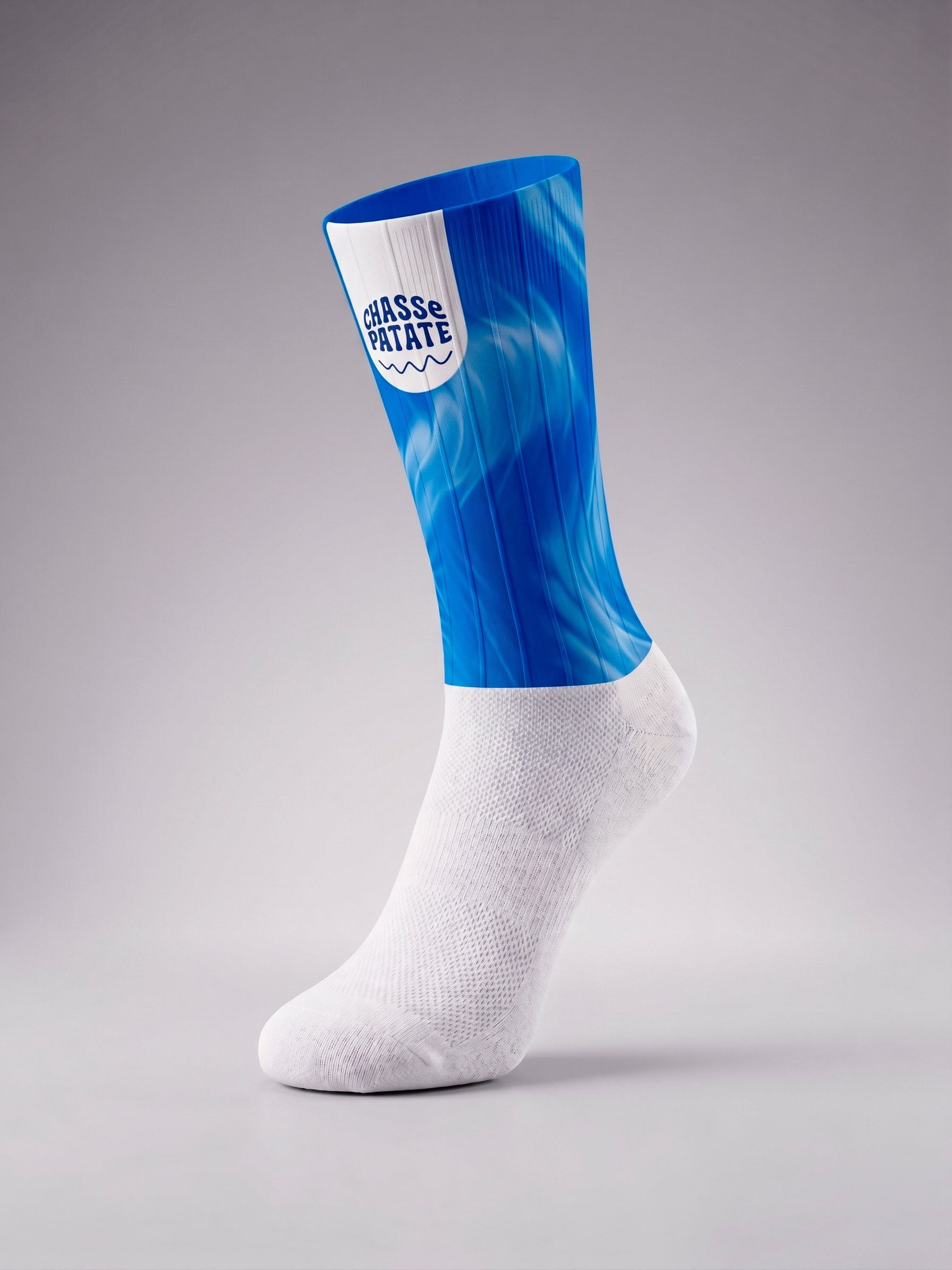 chaussettes aero BLUE Chaussettes Aéro FLUX bleu – Image 1